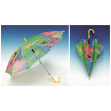 Auto Open Cantoon Printing Gerade Kinder Umbrella (SK-013)